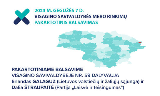 Pakartotinis balsavimas Visagino savivaldybėje vyks gegužės 7 dieną