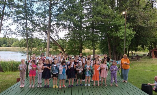 Progimnazijos mokiniai dalyvavo vaikų vasaros poilsio stovyklose