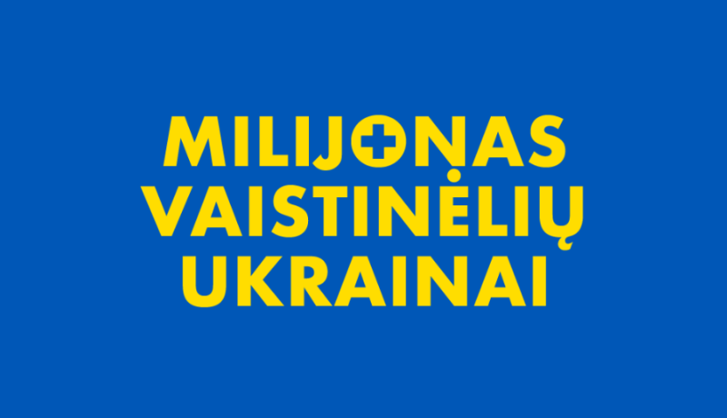 Prasideda ambicinga akcija „Milijonas vaistinėlių Ukrainai“