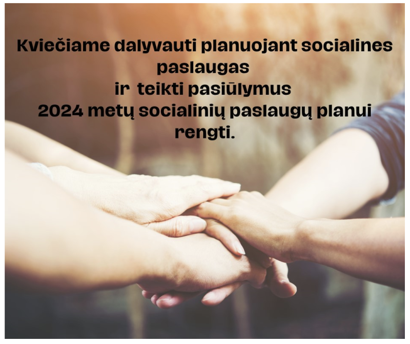 Visagino savivaldybėje rengiamas 2024 metų socialinių paslaugų planas
