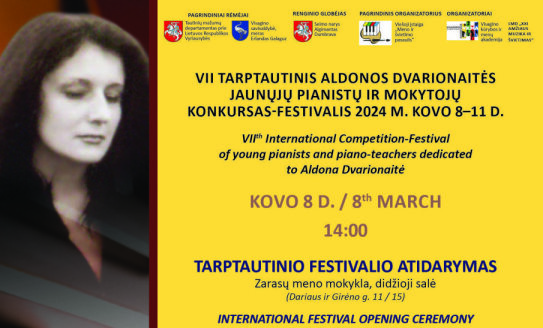 2024 m. kovo 8-11 dienomis Utenos regione vėl skambės klasikinė fortepijoninė ir simfoninė muzika.