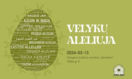 Kovo 13 d. kviečiame į VKC „Sedulina" kartu pasiruošti Velykoms!