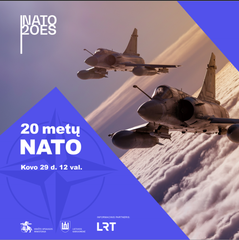 Kviečiame kartu paminėti Lietuvos įstojimo į NATO 20-metį!