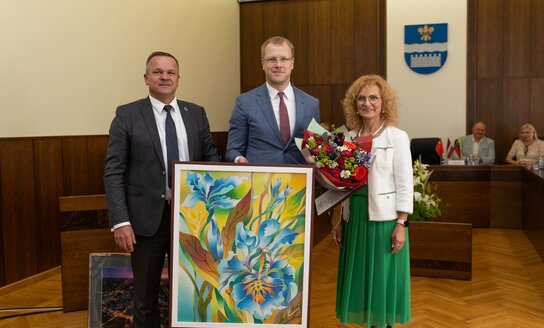 Meras išvyko sveikinti daugpiliečius 749-ojo miesto gimtadienio proga!