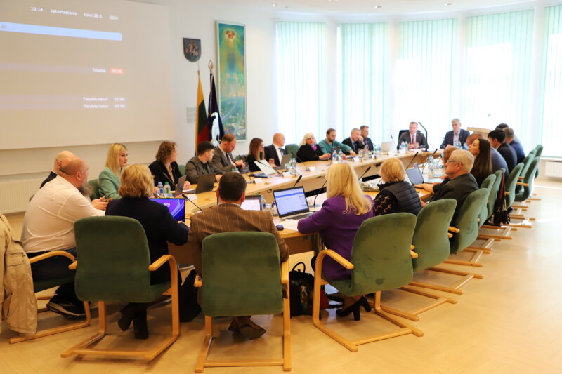 Šiuo metu vyksta penktasis 2024 metų Visagino savivaldybės tarybos posėdis