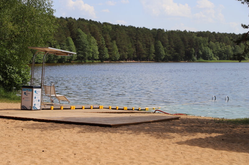 Pasiruošimas maudymosi sezonui prie Visagino ežero