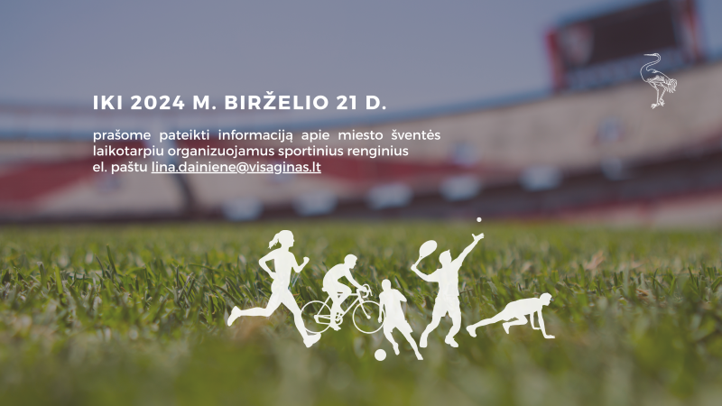Kvietimas sporto renginių organizatoriams