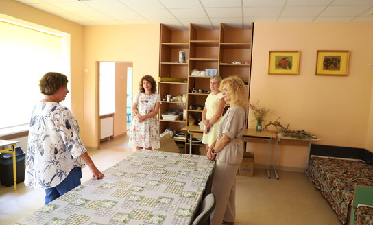 Vicemerė Aleksandra Grigienė lankėsi Visagino šeimos ir vaiko gerovės centre