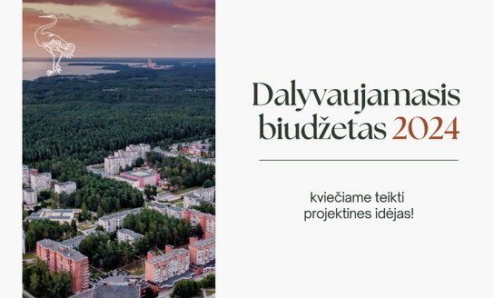 Dalyvaujamasis biudžetas: kviečiame teikti projektines idėjas! (pratęstas pasiūlymų priėmimo...