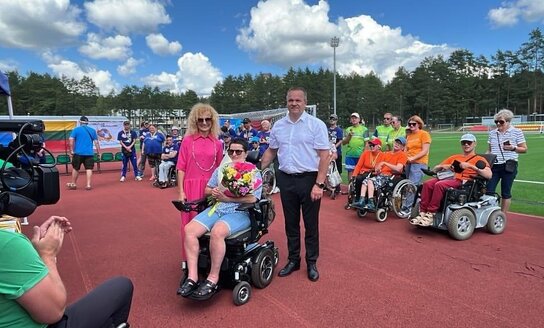 Įvyko tarptautinės neįgaliųjų sporto žaidynės Visagino mero taurei laimėti