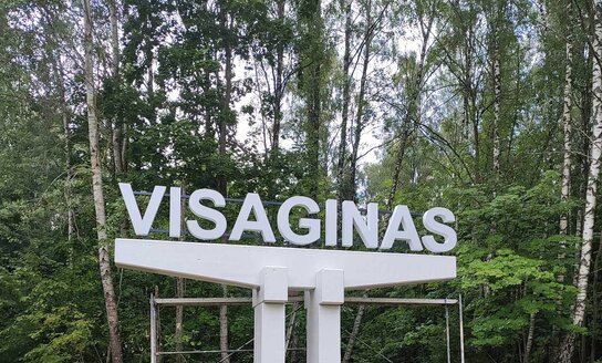 Visaginas ir toliau gražinasi: baigti stelos remonto darbai!