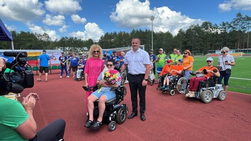 Įvyko tarptautinės neįgaliųjų sporto žaidynės Visagino mero taurei laimėti