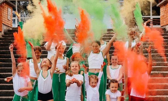 Sportinė aerobinės gimanstikos stovykla, skirta Visagino miesto vaikams