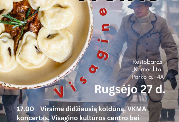 KOLDŪNŲ ŠVENTĖ: rugsėjo 27 dieną Visagine virsime didžiausią koldūną!