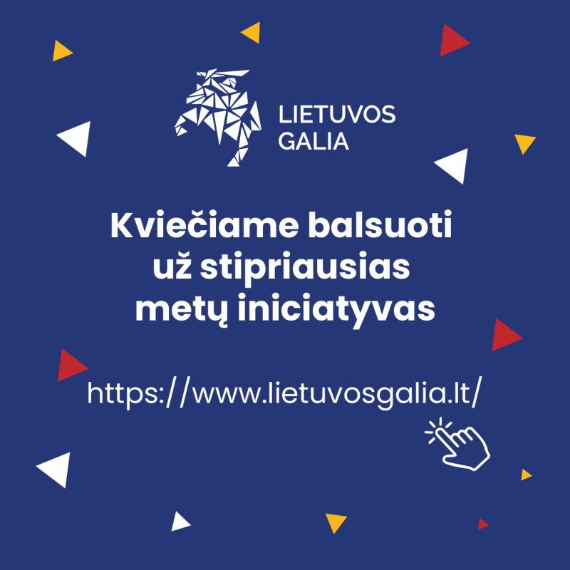 Kviečiame balsuoti už Visagino iniciatyvas.