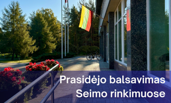 Prasideda išankstinis balsavimas Seimo rinkimuose