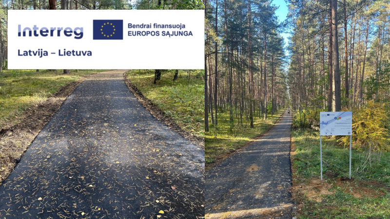 Baigti slidinėjimo trasos remonto darbai miško masyve