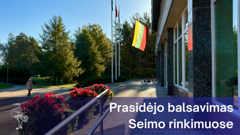 Prasideda išankstinis balsavimas Seimo rinkimuose