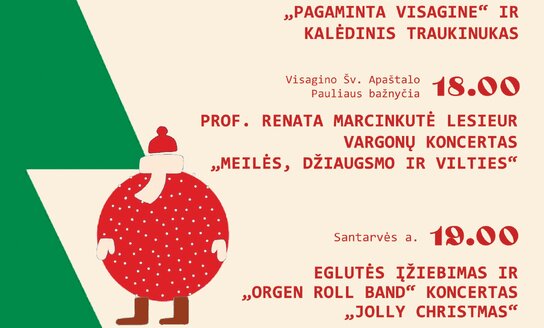 Kalėdų eglės įžiebimo šventė Visagine!