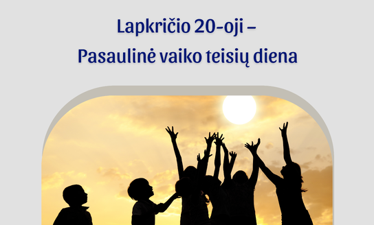 Lapkričio 20-oji – Pasaulinė vaiko teisių diena