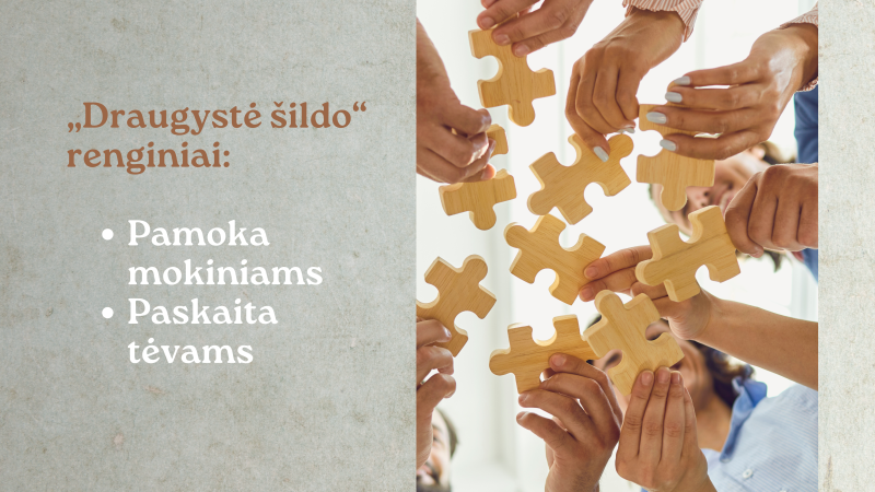 Gruodžio 2 d. vaikų ir suaugusiųjų lauks iniciatyvos „Draugystė šildo“ renginiai