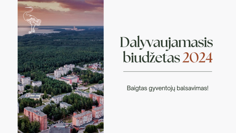 Dalyvaujamasis biudžetas: baigtas gyventojų balsavimas!