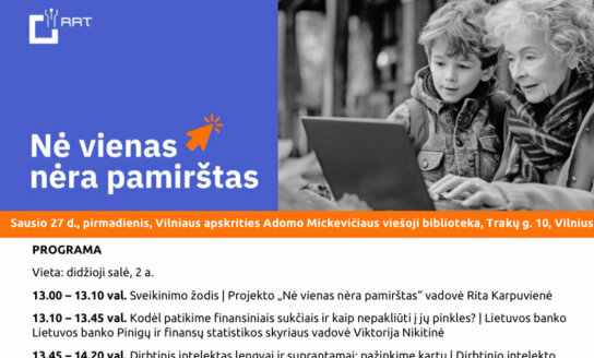 Jau šiandien: „Nė vienas nėra pamirštas" kviečia prisijungti nuotoliniu būdu!