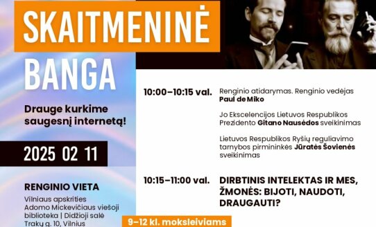 Skaitmeninė banga! Kviečia jungtis prie saugesnio interneto dienos renginio