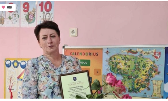 Kviečia balsuoti „Lietuvos mokytojas 2025“ rinkimuose už V. Trubickają!