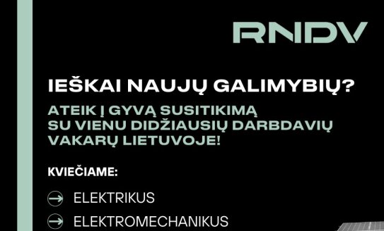  Kviečiame į „Karjeros dieną“ su RNDV Group! 
