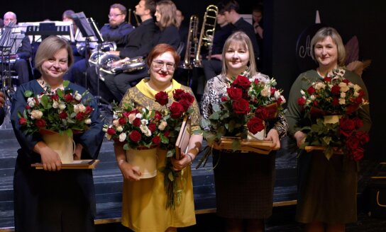 Iškilmingoje Visagino savivaldybės 2024 metų Mokytojo apdovanojimų ceremonijoje apdovanoti mokytojai
