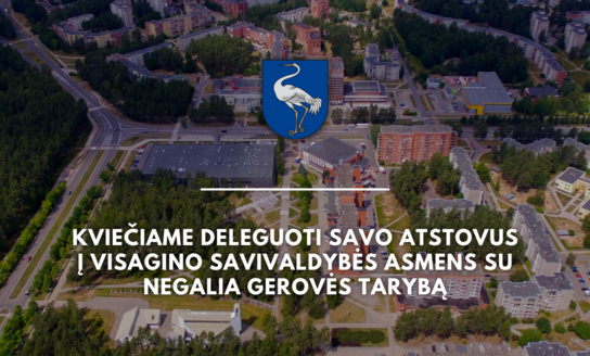 Kviečiame deleguoti savo atstovus į Visagino savivaldybės asmens su negalia gerovės tarybą