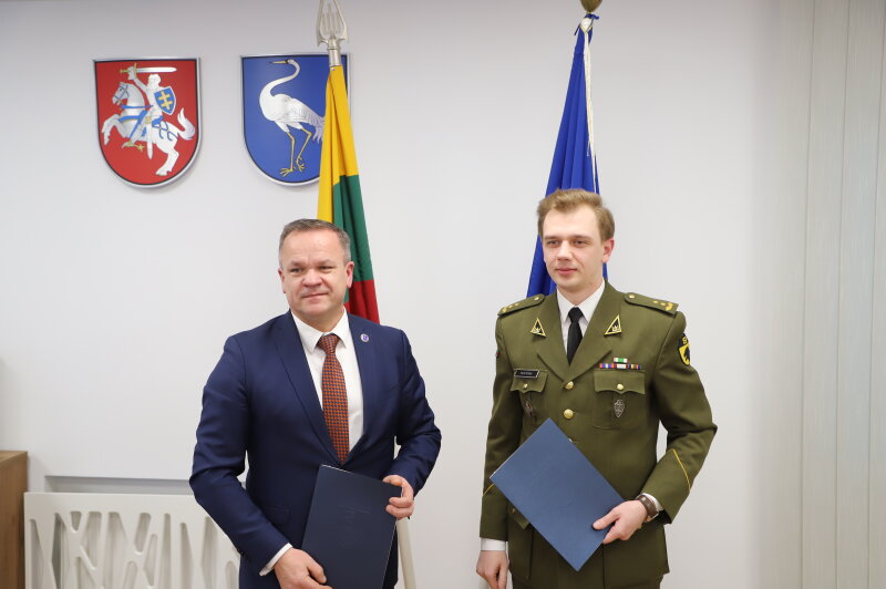 Visagino savivaldybė stiprina bendradarbiavimą su Šaulių sąjunga