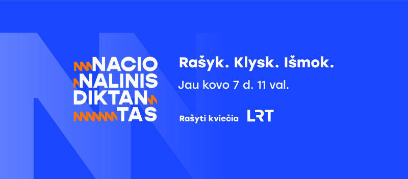 Kviečiame rašyti Nacionalinį diktantą!