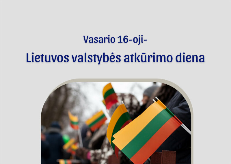 Meras Erlandas Galaguz sveikina Lietuvos valstybės atkūrimo proga!