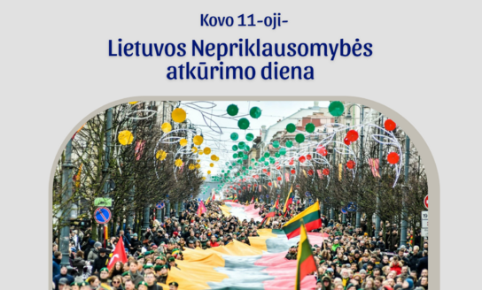Meras sveikina Kovo 11-osios – Lietuvos nepriklausomybės atkūrimo dienos proga