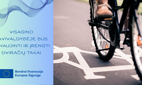 Visagine bus atnaujinti ir įrengti dviračių takai