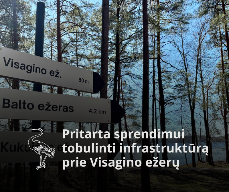 Pritarta sprendimui tobulinti infrastruktūrą prie Visagino ežerų