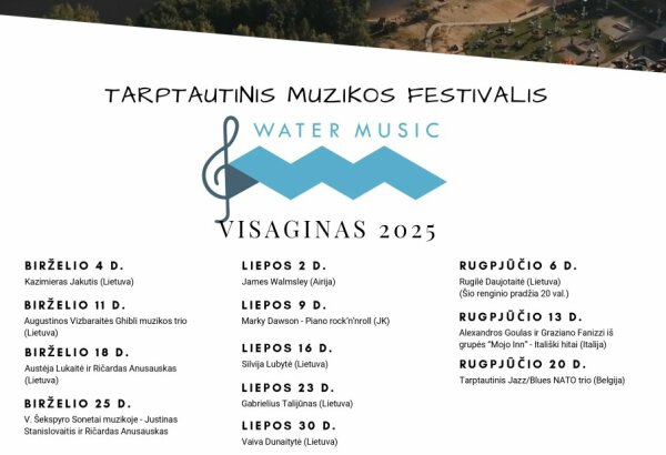 Tarptautinis muzikos festivalis „Water Music“ | Visaginas 2025