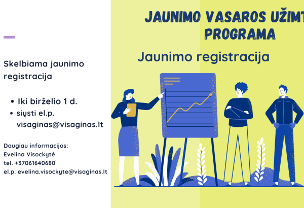 Skelbiamas 2025 m. darbdavių sąrašas pagal Jaunimo vasaros užimtumo programą!