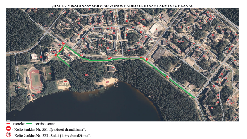 „Rally Visaginas 2025“: eismo organizavimo bei laikinųjų kelio ženklų schemos