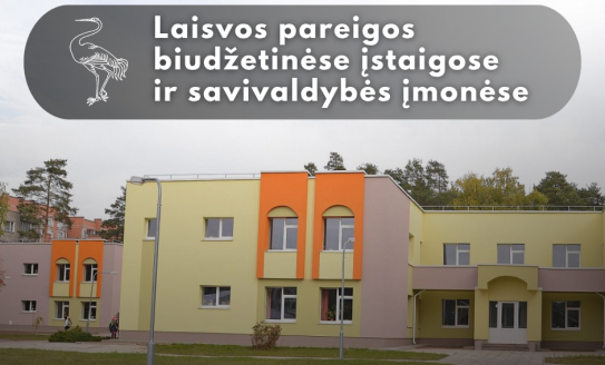 Skelbiama specialistų paieška Visagino „Žiburio“ pagrindinėje mokykloje