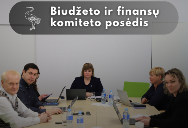 Biudžeto ir finansų komiteto posėdis