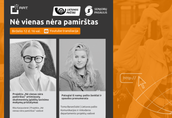„Nė vienas nėra pamirštas“. Patogiai iš namų: pašto ženklai ir spaudos prenumerata.