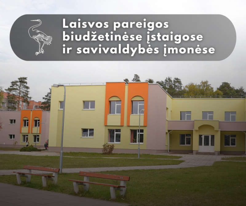 Skelbiama specialistų paieška Visagino „Žiburio“ pagrindinėje mokykloje