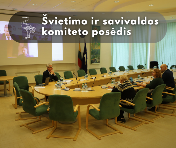 Paveikslelis, susijęs su Švietimo ir savivaldos komiteto posėdis