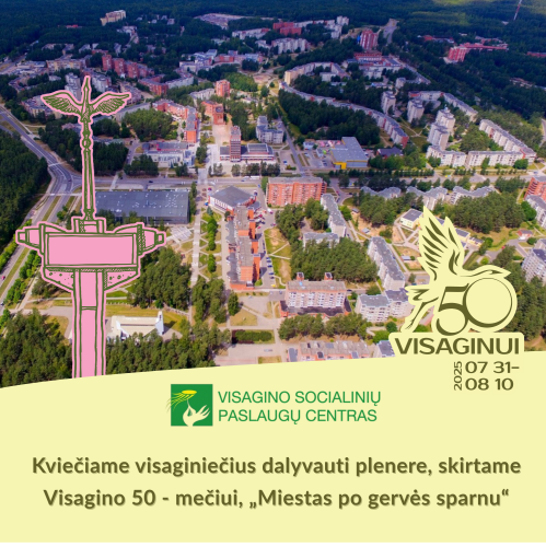 Paveikslelis, susijęs su Kviečiame visaginiečius dalyvauti plenere, skirtame Visagino 50- mečiui