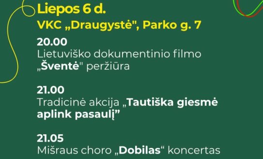 Liepos 6 d. Visagine | Balsais sujunkim horizontus