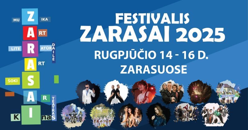 Zarasų miesto šventė – festivalis „Zarasai 2025“ 
