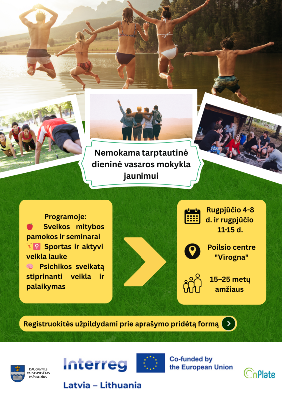 Tarptautinė vasaros mokykla jaunimui, propaguojanti sveiką gyvenimo būdą, kaip „ActiHealth“...